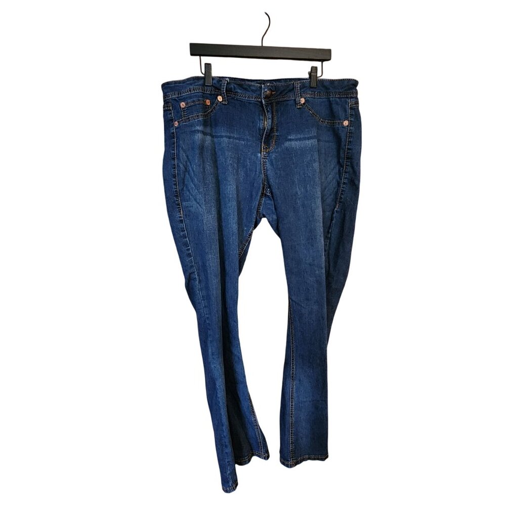 Source Of Wisdom Womens Blue Denim Jeans Size 20